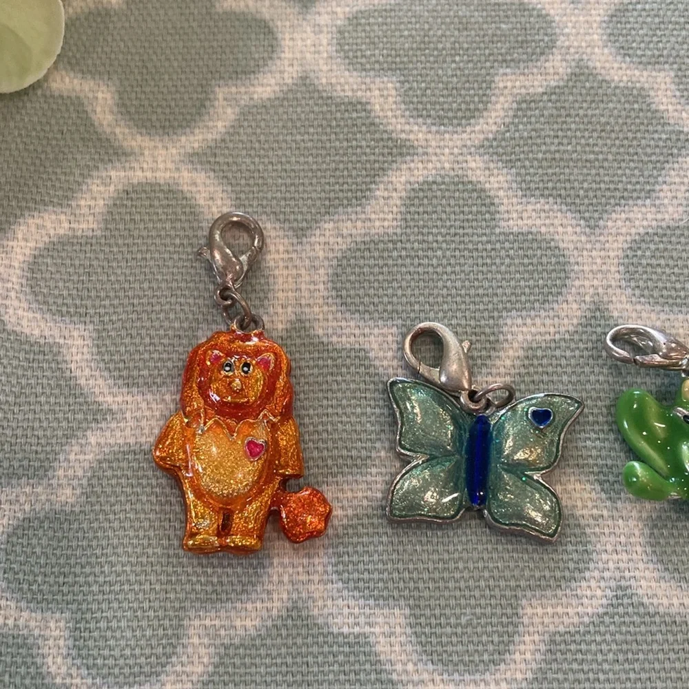 Charms Lion Butterfly Frog Flower